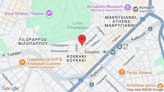 Apartments for rent i Athens Akropoli - kort over placeringen