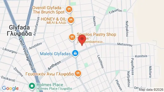 Apartments for rent i Glyfada - kort over placeringen