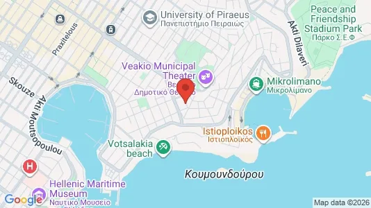 Apartments for rent i Piraeus - kort over placeringen