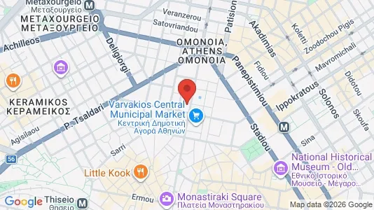Apartments for rent i Athens Omonia - kort over placeringen