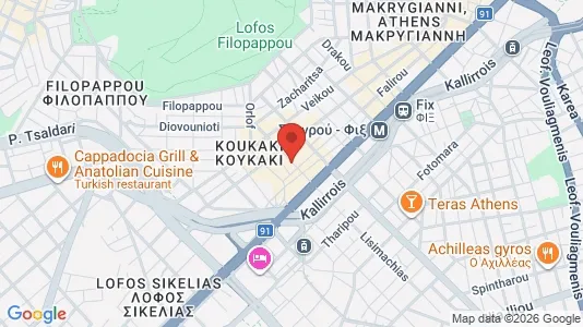 Apartments for rent i Athens Akropoli - kort over placeringen