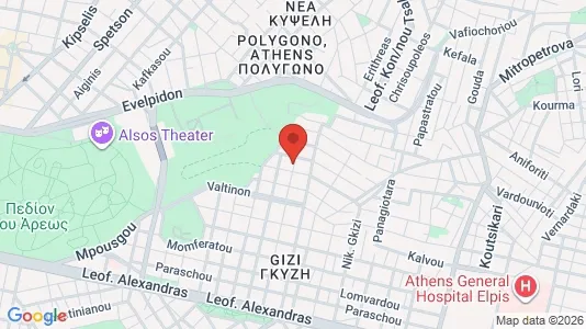 Apartments for rent i Athens Ampelokipoi - kort over placeringen