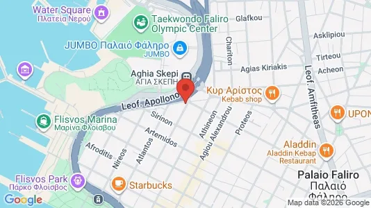 Apartments for rent i Palaio Faliro - kort over placeringen
