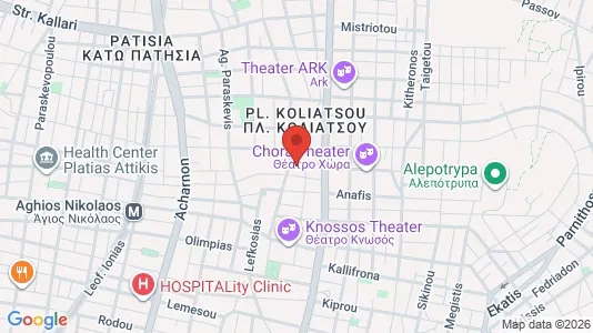 Apartments for rent i Athens Agios Nikolaos - kort over placeringen