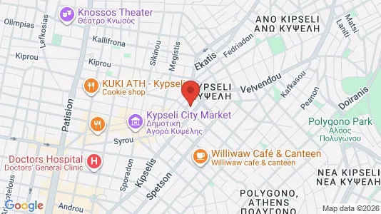 Apartments for rent i Athens Agios Nikolaos - kort over placeringen