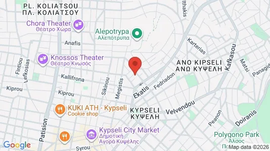 Apartments for rent i Galatsi - kort over placeringen