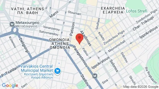 Apartments for rent i Athens Exarchia - kort over placeringen