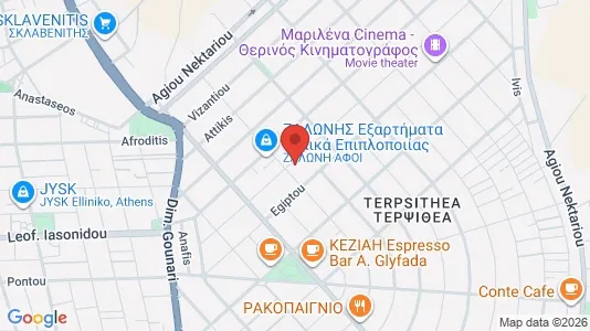 Apartments for rent i Elliniko-Argyroupoli - kort over placeringen