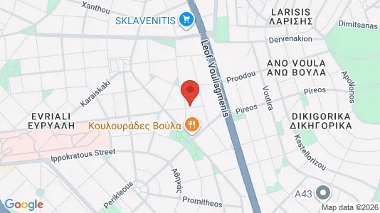 Apartments for rent i Glyfada - kort over placeringen
