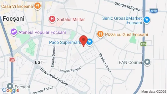 Apartments for rent i Focşani - kort over placeringen