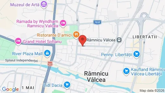 Apartments for rent i Râmnicu Vâlcea - kort over placeringen