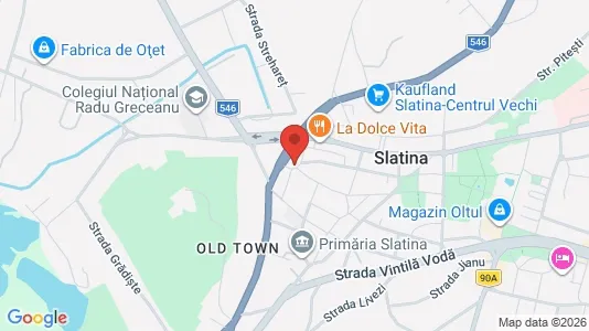 Apartments for rent i Slatina - kort over placeringen