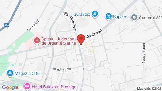 Apartments for rent i Slatina - kort over placeringen