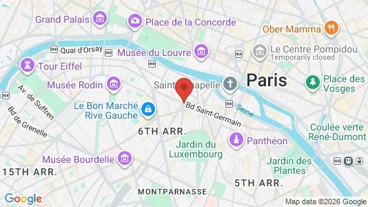 Apartments for rent i Paris 6ème arrondissement - Saint Germain - kort over placeringen