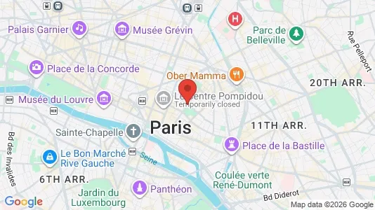 Rooms for rent i Paris 4ème arrondissement - Marais - kort over placeringen