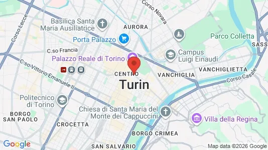 Rooms for rent i Turin - kort over placeringen