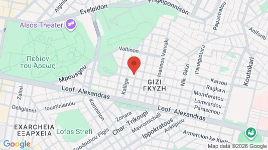 Apartments for rent i Athens Ampelokipoi - kort over placeringen