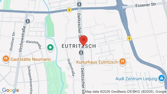 Apartments for rent i Leipzig - kort over placeringen