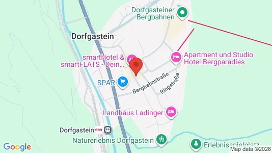 Apartments for rent i Dorfgastein - kort over placeringen