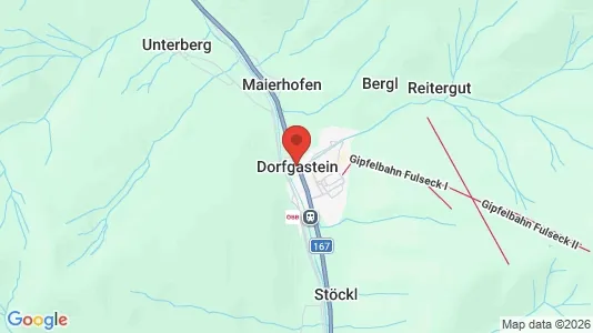 Apartments for rent i Dorfgastein - kort over placeringen