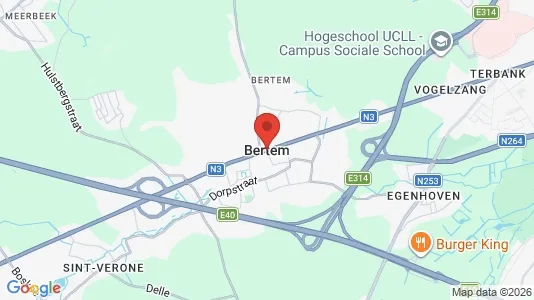 Houses for rent i Bertem - kort over placeringen