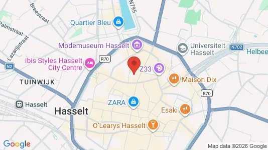 Apartments for rent i Hasselt - kort over placeringen