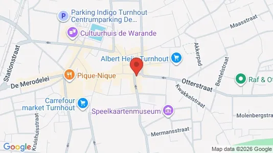 Apartments for rent i Turnhout - kort over placeringen