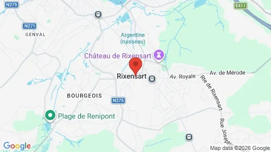 Houses for rent i Rixensart - kort over placeringen