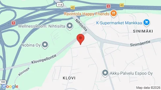 Apartments for rent i Espoo - kort over placeringen