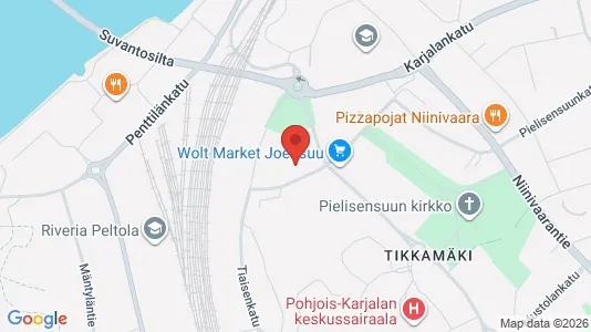 Apartments for rent i Joensuu - kort over placeringen