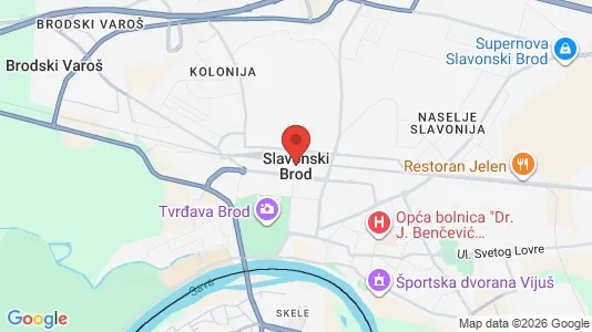 Apartments for rent i Slavonski Brod - kort over placeringen