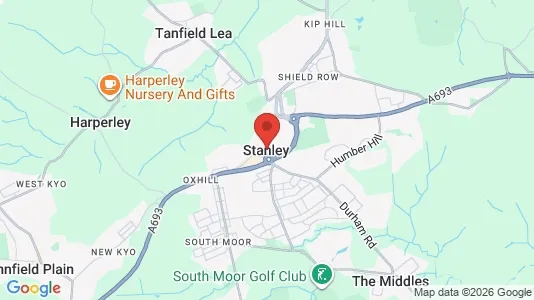 Apartments for rent i Stanley - County Durham - kort over placeringen