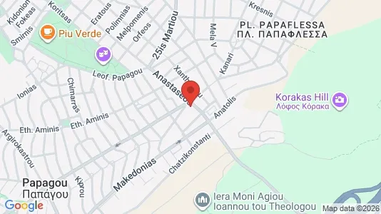 Apartments for rent i Agia Paraskevi - kort over placeringen