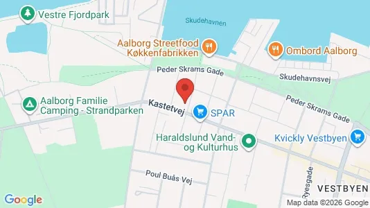 Apartments for rent i Aalborg Center - kort over placeringen