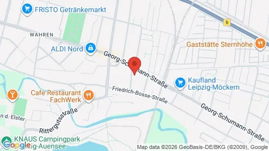Apartments for rent i Leipzig - kort over placeringen