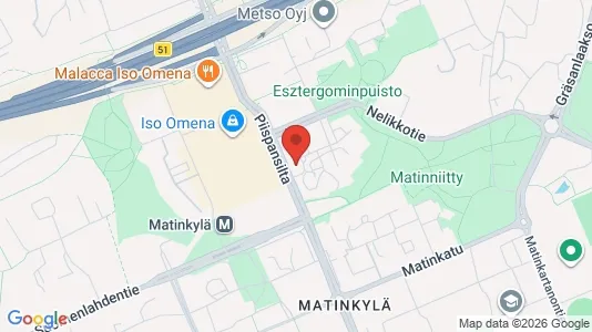 Apartments for rent i Espoo - kort over placeringen