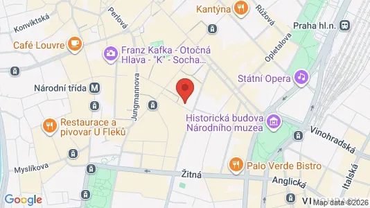Apartments for rent i Prague 1 - kort over placeringen