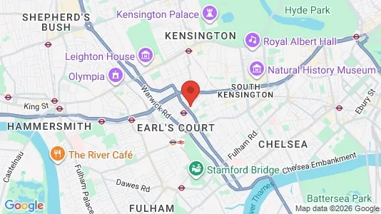 Apartments for rent i London SW5 - kort over placeringen