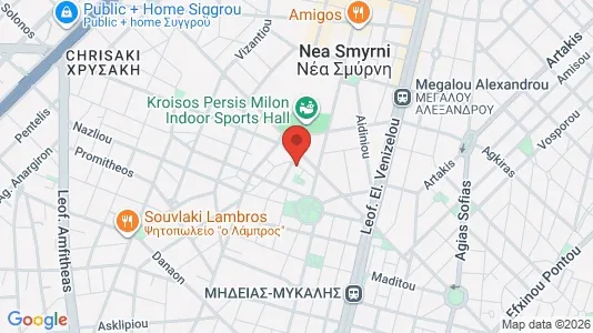 Apartments for rent i Nea Smyrni - kort over placeringen