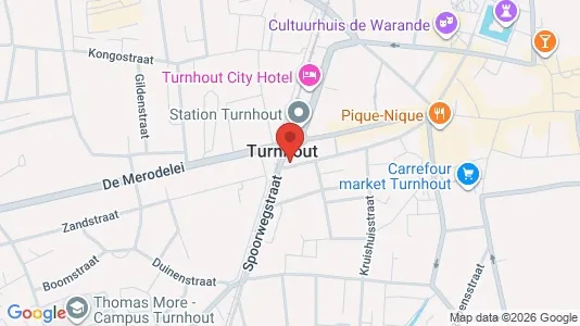 Apartments for rent i Turnhout - kort over placeringen