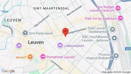 Apartments for rent i Leuven - kort over placeringen