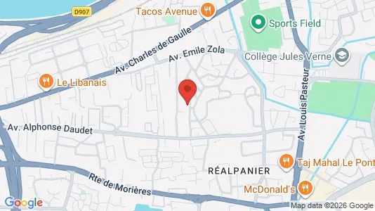 Apartments for rent i Avignon - kort over placeringen