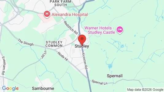 Houses for rent i Studley - Warwickshire - kort over placeringen