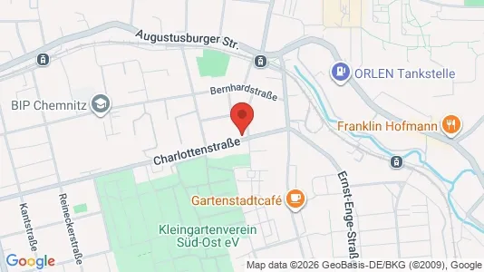 Apartments for rent i Chemnitz - kort over placeringen