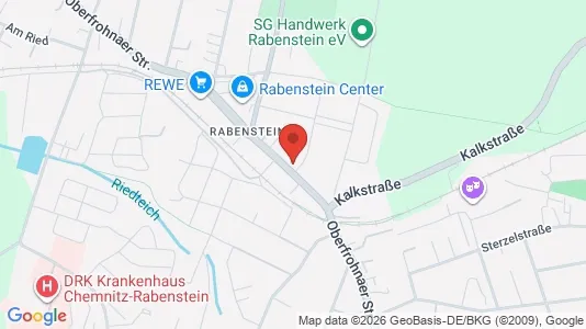 Apartments for rent i Chemnitz - kort over placeringen