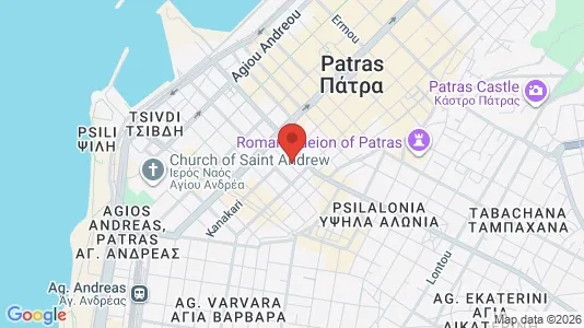 Apartments for rent i Patras - kort over placeringen