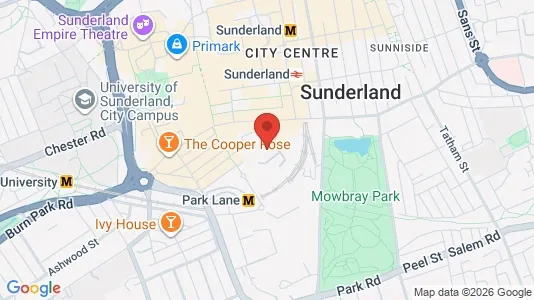 Apartments for rent i Sunderland - Tyne and Wear - kort over placeringen