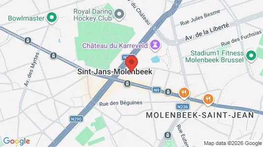 Apartments for rent i Brussels Sint-Jans-Molenbeek - kort over placeringen