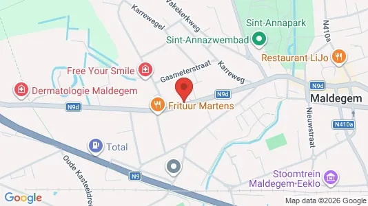 Apartments for rent i Maldegem - kort over placeringen