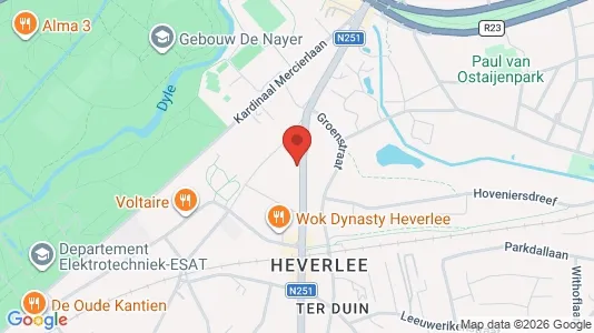 Apartments for rent i Leuven - kort over placeringen